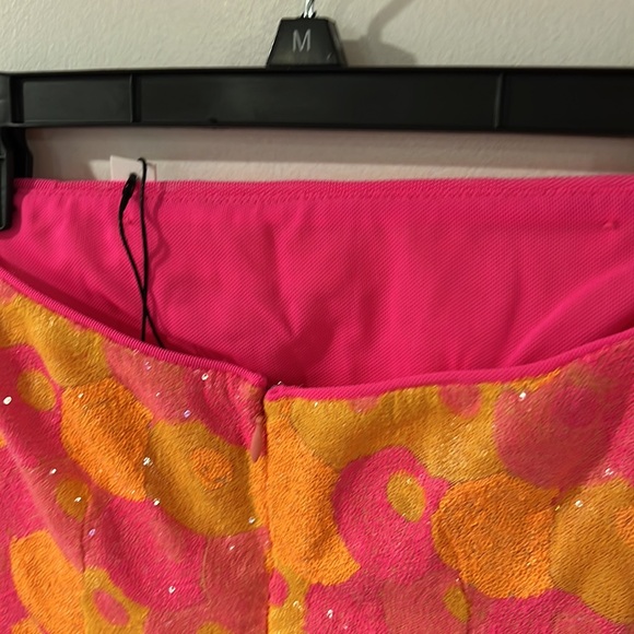 Susana Monaco Sequin Flare Dress in Orange Pop - Picture 6 of 7